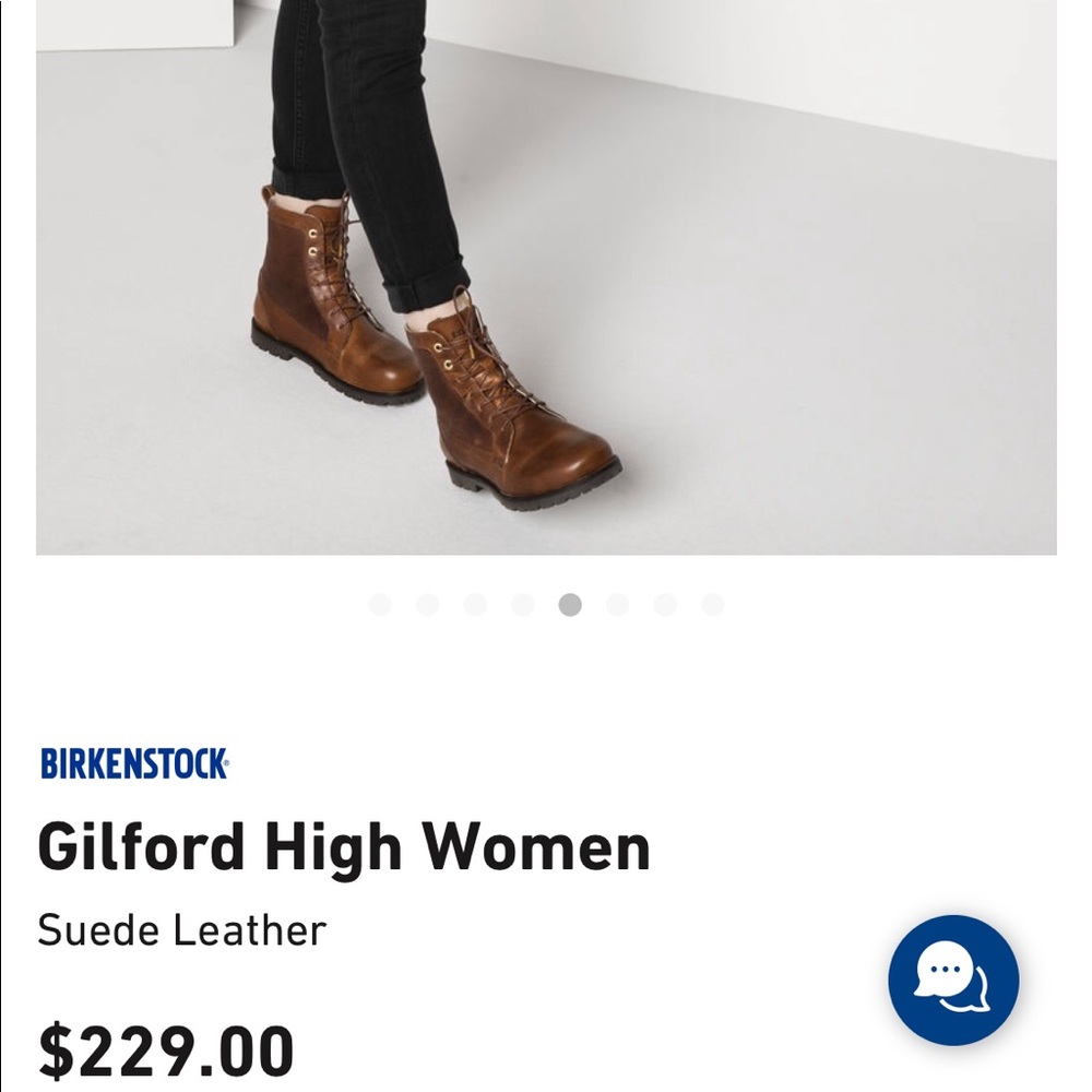 Birkenstock 38 Gilford combat boots